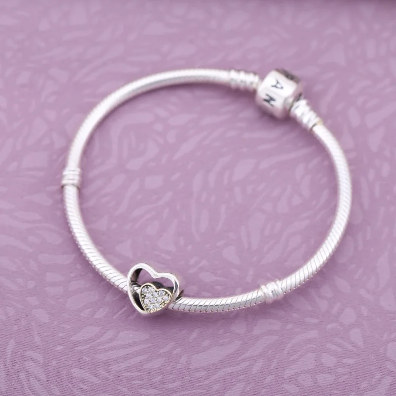 (imagem para) Charm berloques PANDORA Jutos para Sempre - 791806CZ - Visualizar 2