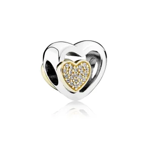 (imagem para) Charm berloques PANDORA Jutos para Sempre - 791806CZ