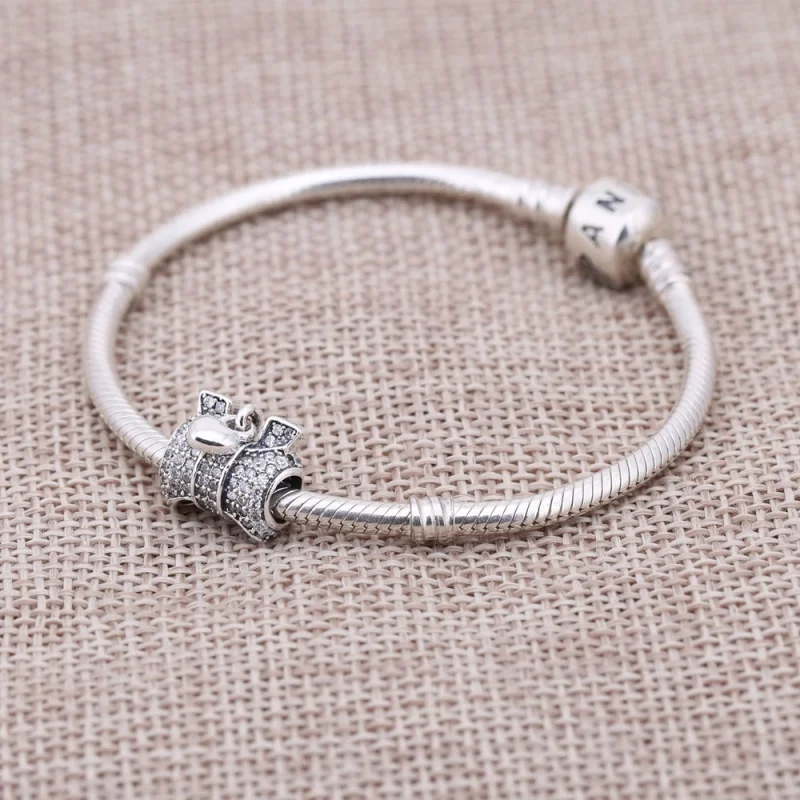 (imagem para) Charm berloques PANDORA Laço Coração - 791776CZ - Visualizar 2