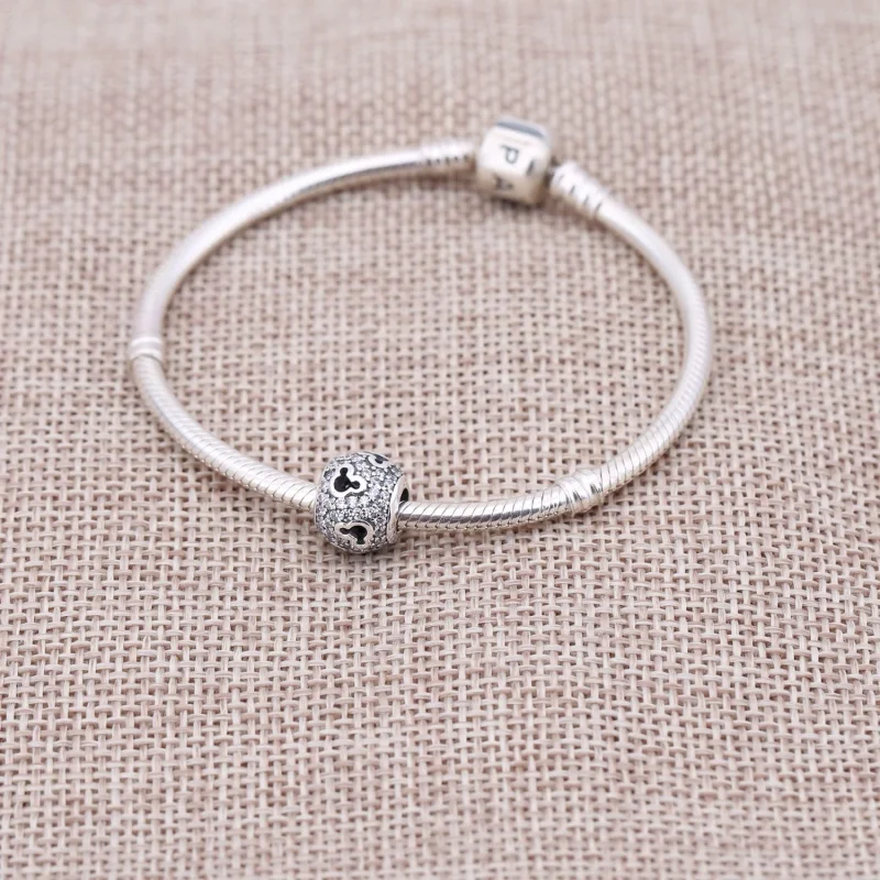 (imagem para) Charm berloques PANDORA Pavê Mickey - 791442CZ - Visualizar 2
