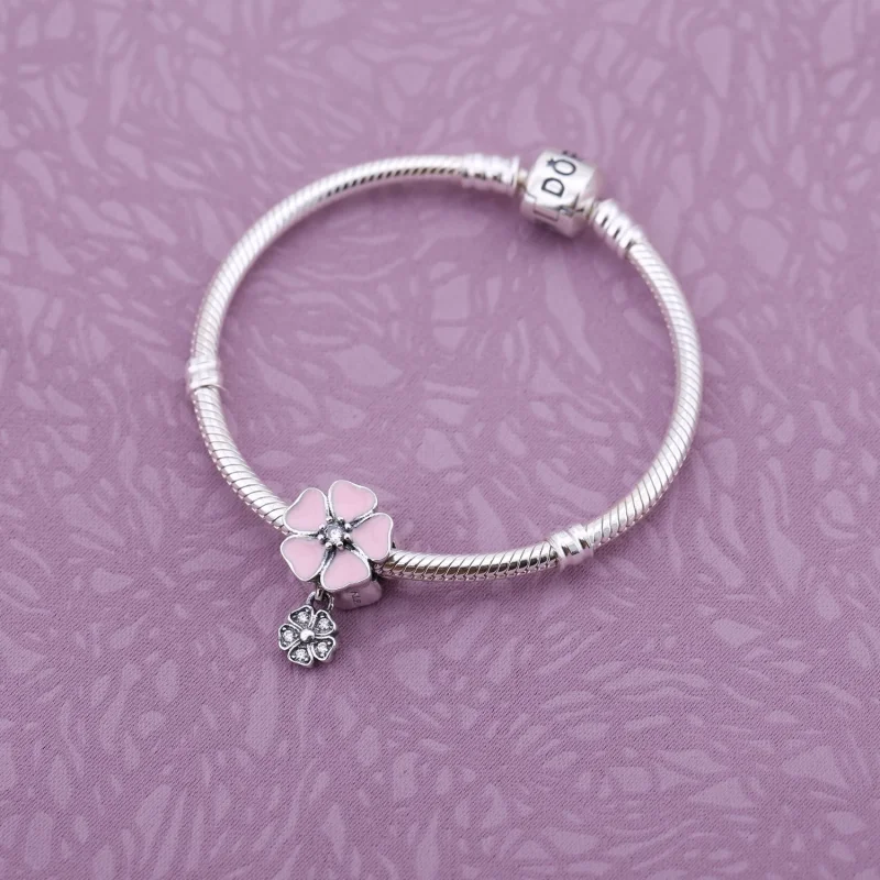 (imagem para) Charm berloques PANDORA Poesia das Flores - 791827EN40 - Visualizar 4