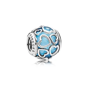 (imagem para) Charm berloques PANDORA Rodeado De Amor Azul