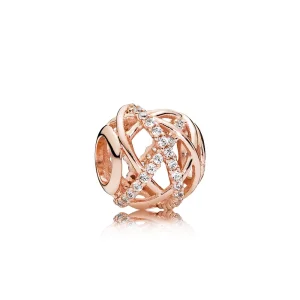 (imagem para) Charm berloques PANDORA Rosê Galáxia - 781388CZ