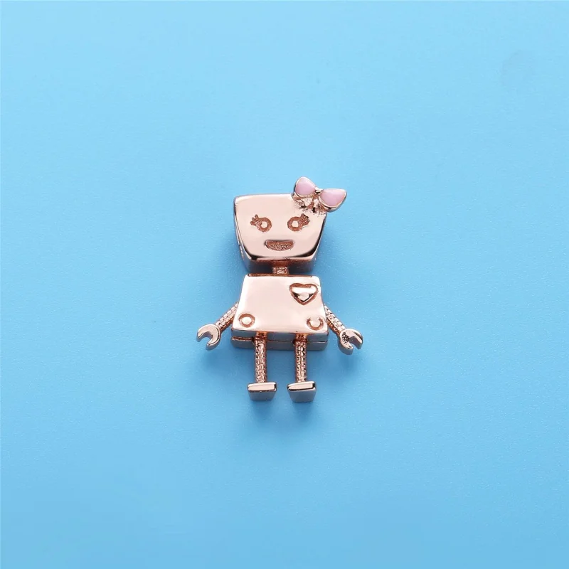 (imagem para) Charm berloques PANDORA Rose Bela Bot - 787141EN160 - Visualizar 2