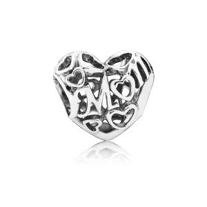 (imagem para) Charm berloques PANDORA Vazado Amor de Mãe - 791519