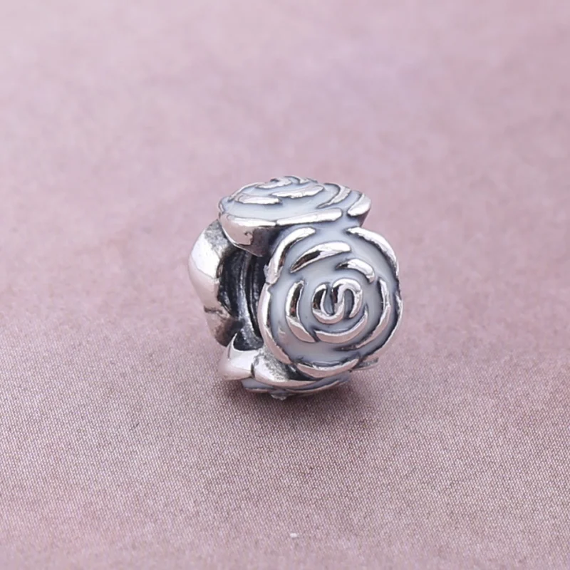 (imagem para) Charm Clipe PANDORA de Prata Esmaltado Jardim de Rosas - 791291EN40 - Visualizar 5