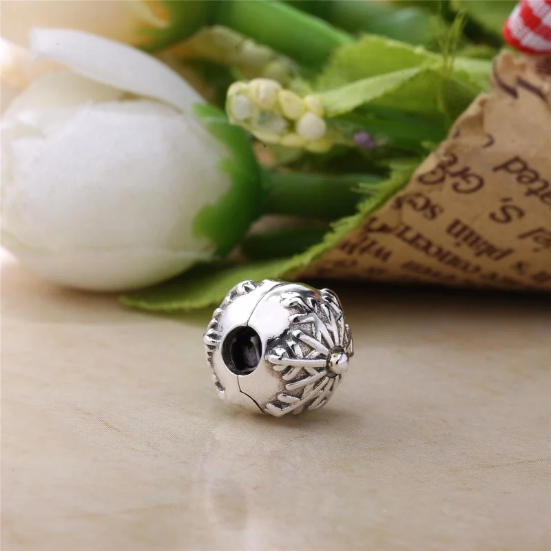 (imagem para) Charm Clipe Pandora de prata Floco de neve - Visualizar 3