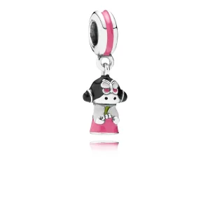(imagem para) Charm com Pendente PANDORA Boneca Coreana - 791387ENMX