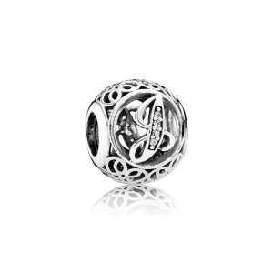 (imagem para) Charm PANDORA Alfabeto Vintage Letra J - 791854CZ