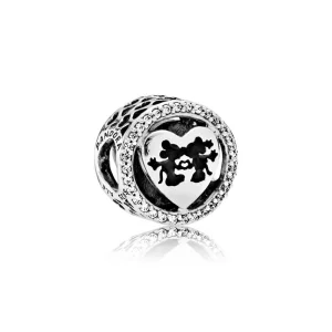 (imagem para) Charm PANDORA Amor Mickey & Minnie - 791957CZ