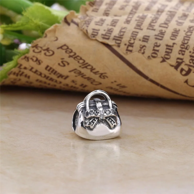 (imagem para) Charm PANDORA Bolsa Laço Brilhante - 791534CZ - Visualizar 2