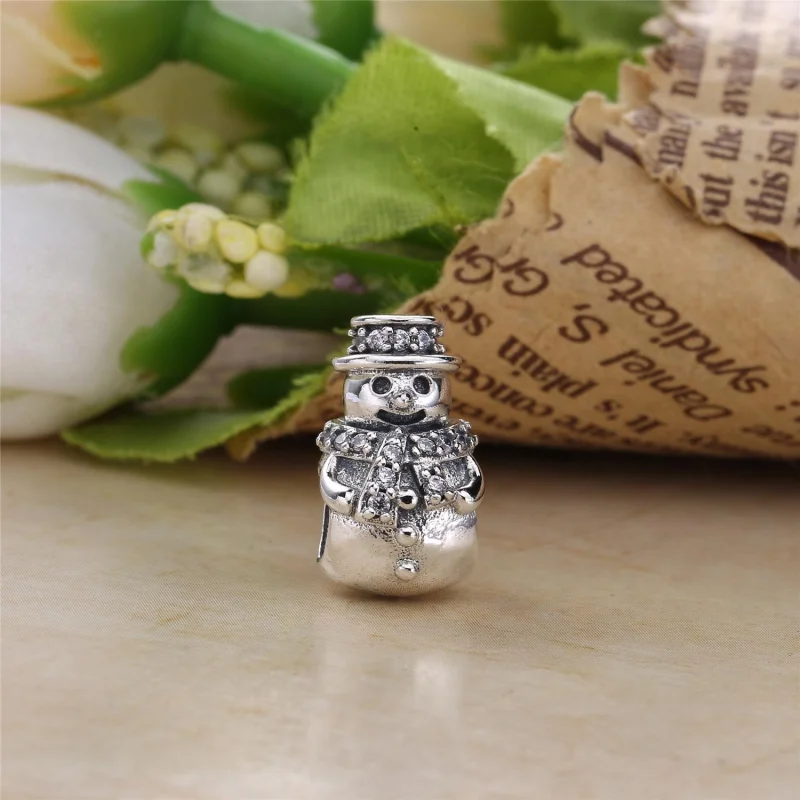 (imagem para) Charm PANDORA Boneco de Neve Brilhante - 792001CZ - Visualizar 2