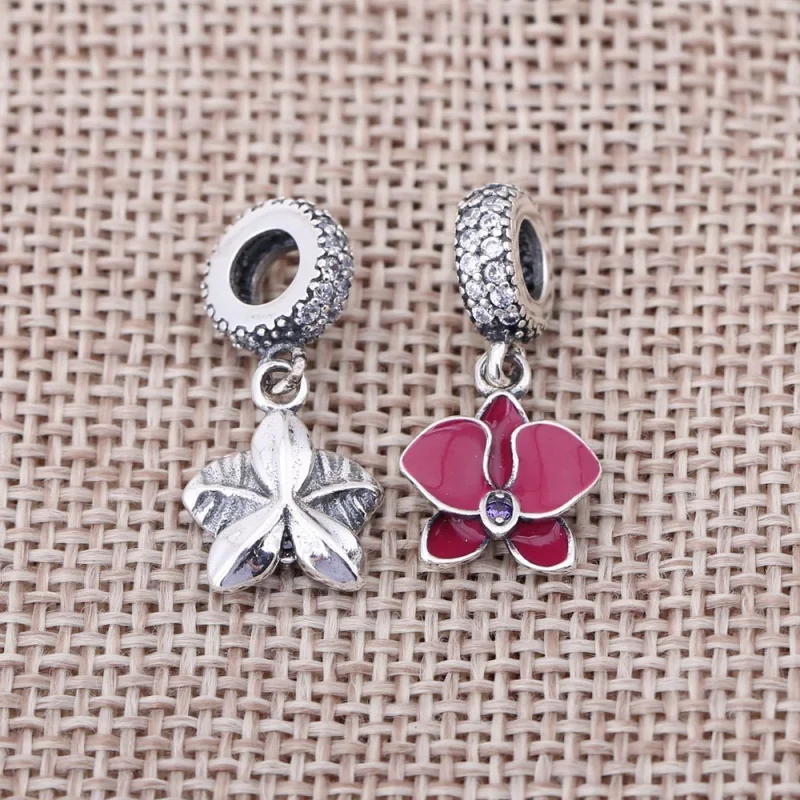 (imagem para) Charm PANDORA Brilhante Flor Orquidea - 791554EN69 - Visualizar 2