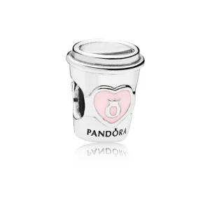 (imagem para) Charm PANDORA Copo de Café - "Dê uma pausa" - 797185EN160