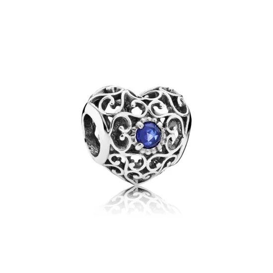 (imagem para) Charm PANDORA Coração de Setembro - 791784SSA