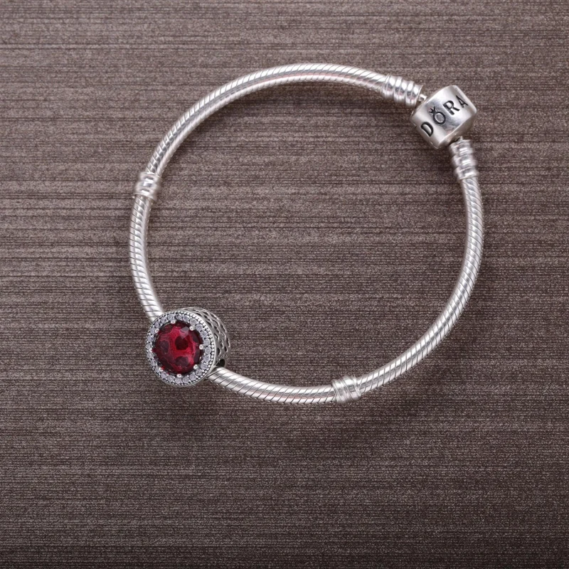 (imagem para) Charm PANDORA Coração Radiante Cereja - 791725NCC - Visualizar 6