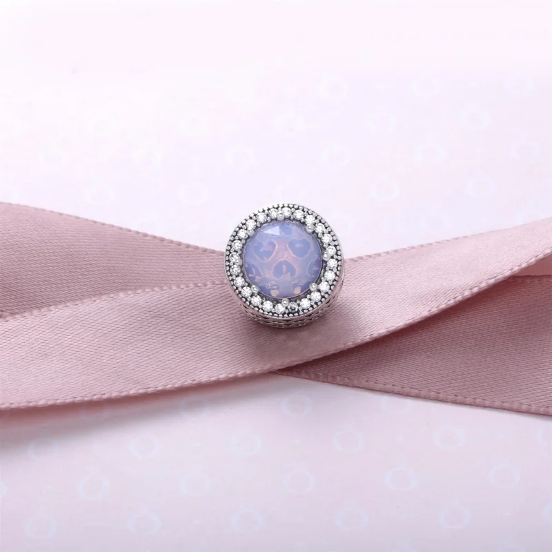 (imagem para) Charm PANDORA Coração Radiante Rosa Opalescente - 791725NOP - Visualizar 2