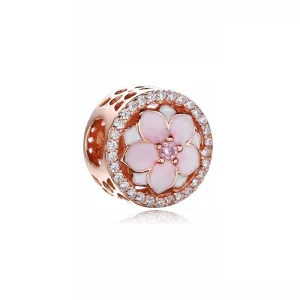(imagem para) Charm Pandora de PANDORA Rose Flores de magnólia
