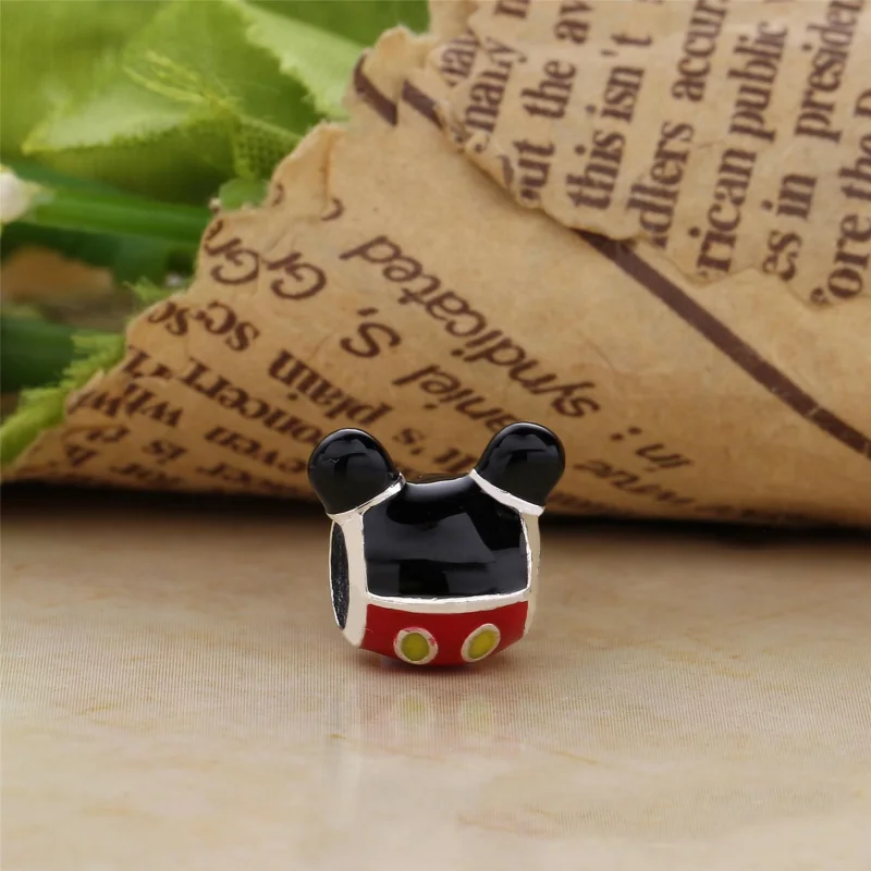 (imagem para) Charm Pandora de prata Ícone de silhueta de Mickey Mouse - Visualizar 2