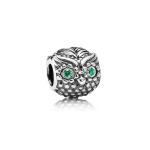 Charm PANDORA de Prata Coruja Wise - 791211CZN (imagem para) Charm PANDORA de Prata Coruja Wise - 791211CZN