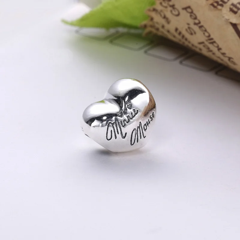 (imagem para) Charm Pandora de prata Disney, Assinatura do Mickey Mouse - Visualizar 2
