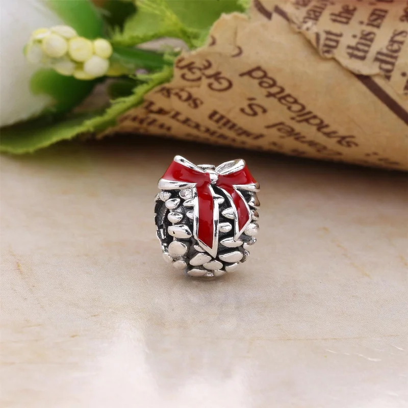 (imagem para) Charm PANDORA de Prata e Esmalte Pinha de Natal - 791237EN39 - Visualizar 2