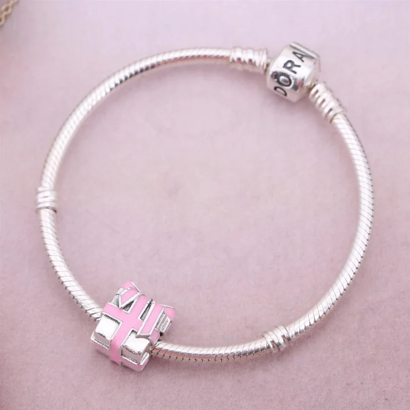 (imagem para) Charm PANDORA de Prata e Esmalte Presente - 791132EN24 - Visualizar 2