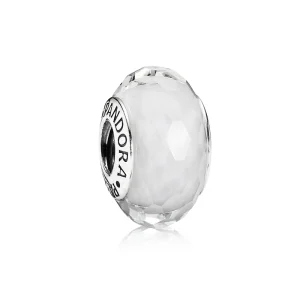 (imagem para) Charm PANDORA de Prata e Murano Facetado Transparente - 791070