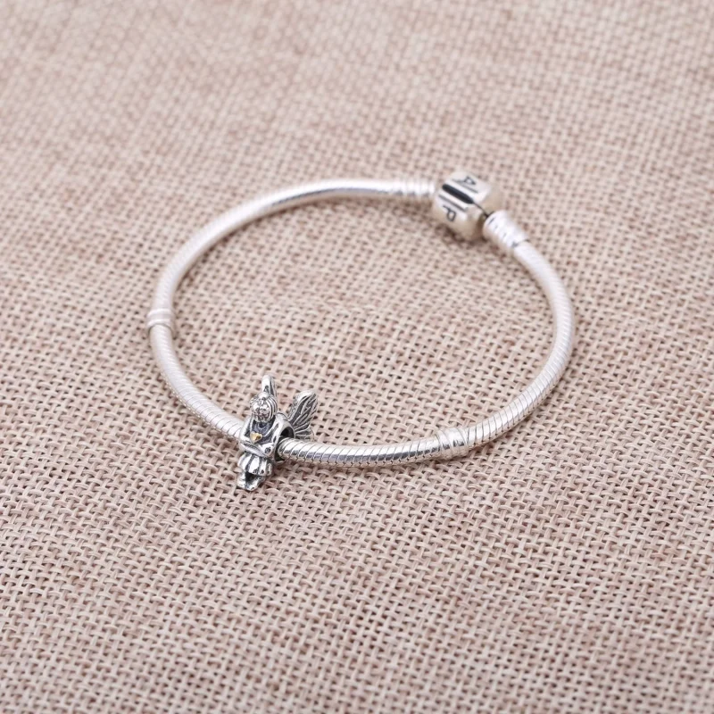 (imagem para) Charm PANDORA de Prata e Ouro Fada Ninfa - 791206 - Visualizar 2