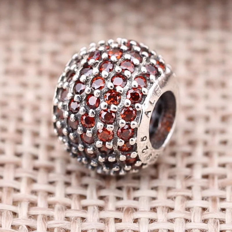 (imagem para) Charm PANDORA de Prata e Pavê de Zircônias Rosa - 791051CZS - Visualizar 2