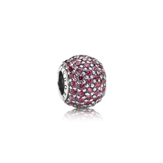 (imagem para) Charm PANDORA de Prata e Pavê de Zircônias Vermelho - 791051CZR