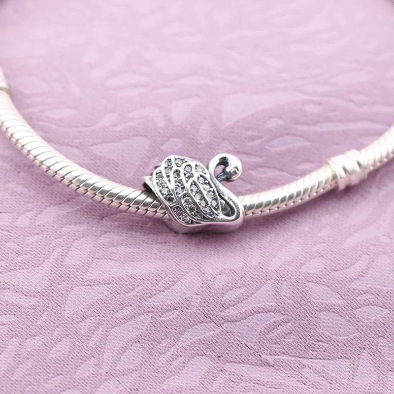 (imagem para) Charm PANDORA de Prata Elegante Cisne - 791732CZ - Visualizar 2