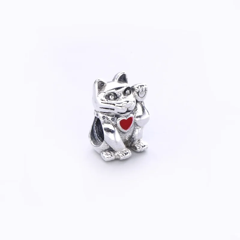 (imagem para) Charm PANDORA de Prata Esmaltado Maneki-Neko - 790989EN05 - Visualizar 2