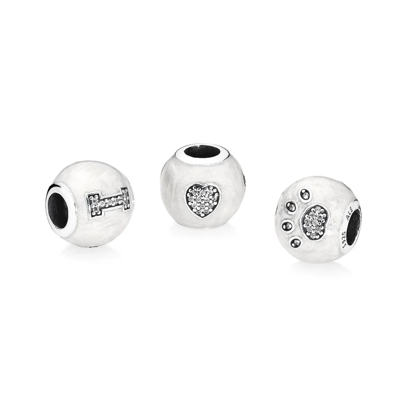 (imagem para) Charm Pandora de prata Eu amo meus animais de estimação