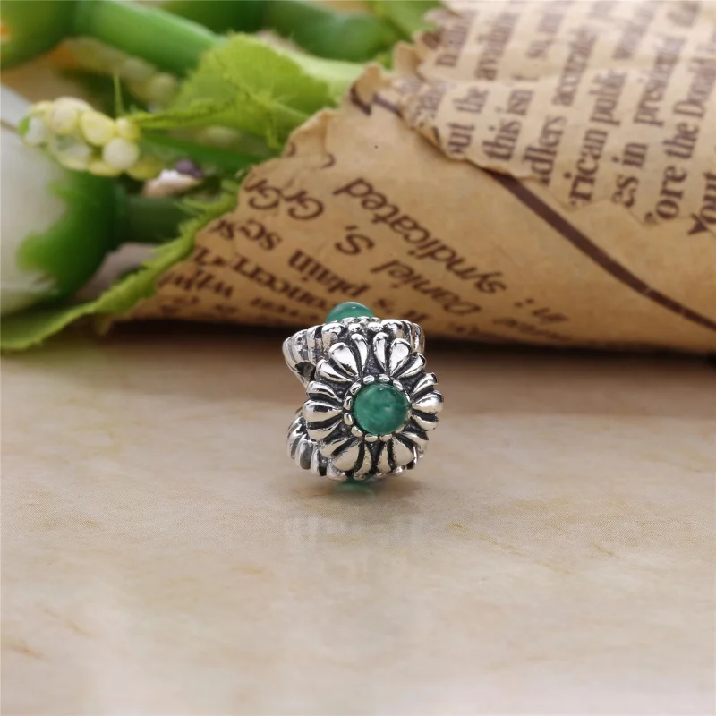 (imagem para) Charm PANDORA de Prata Flor Crisopraso - 790580CH - Visualizar 2
