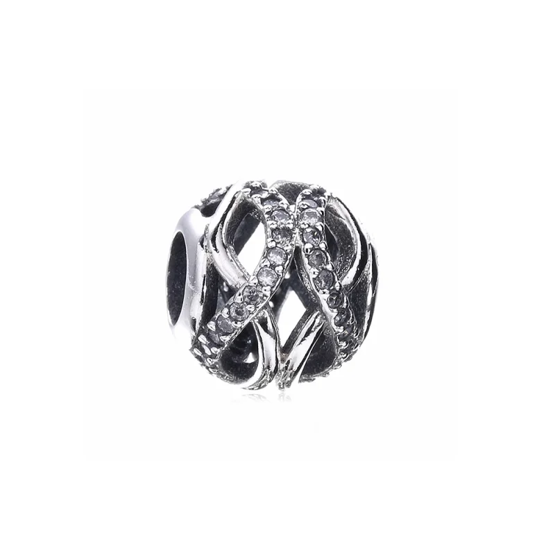 (imagem para) Charm Pandora de prata Galáxia cintilante a céu aberto