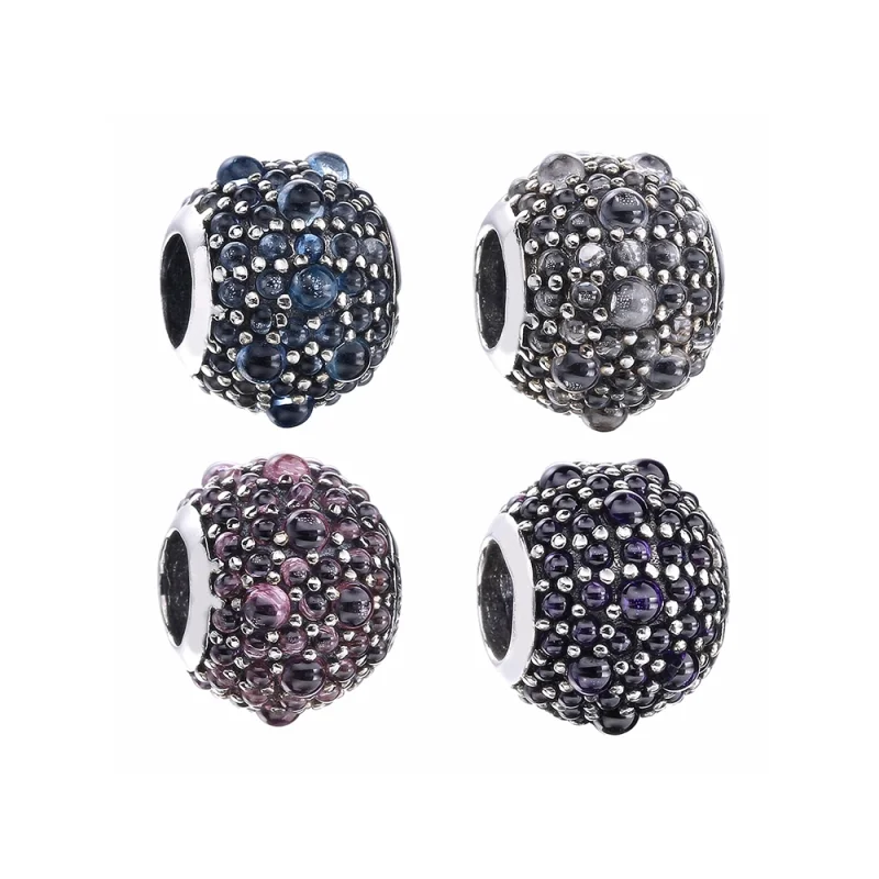 (imagem para) Charm Pandora de prata Gotículas cintilantes