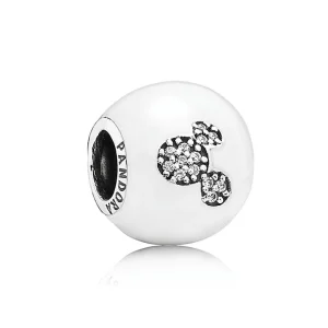 (imagem para) Charm Pandora de prata Mickey Mouse "Eu amo o Mickey"