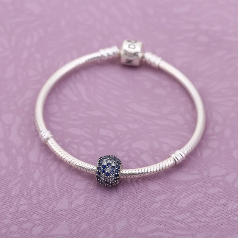 (imagem para) Charm PANDORA de Prata Pavê de Zircônias Flor - 791129CZ - Visualizar 4