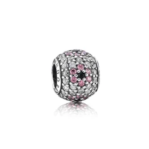 (imagem para) Charm PANDORA de Prata Pavê de Zircônias Flor - 791129CZ