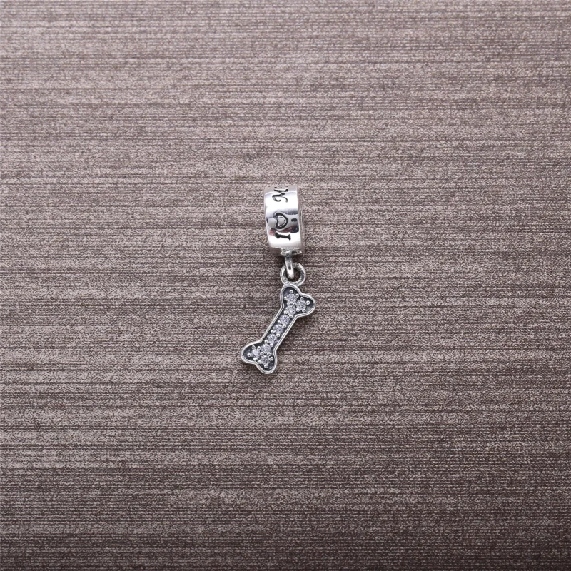 (imagem para) Charm PANDORA de Prata Pendente "I Love my DOG" - 791263CZ - Visualizar 2