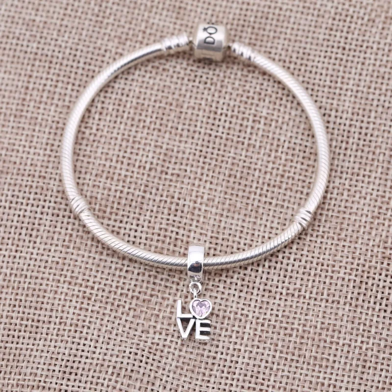 (imagem para) Charm PANDORA de Prata Pendente LOVE - 791253CZS - Visualizar 2