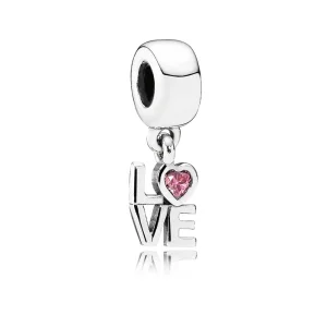 (imagem para) Charm PANDORA de Prata Pendente LOVE - 791253CZS