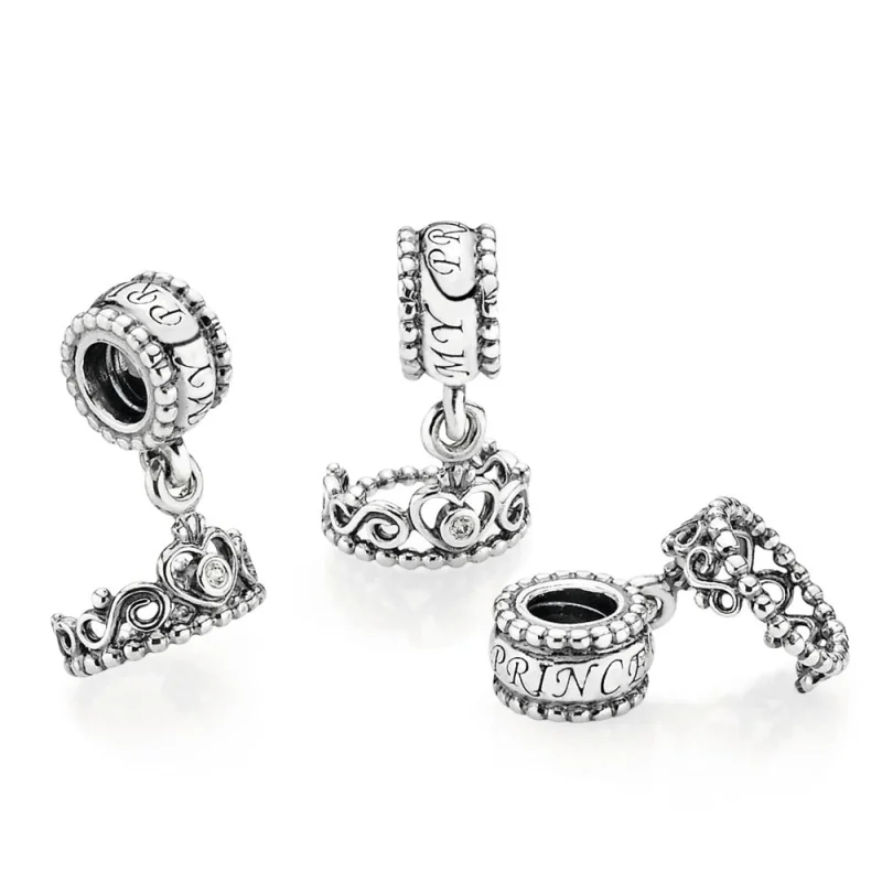(imagem para) Charm PANDORA de Prata Tiara de Princesa - 791117CZ - Visualizar 2
