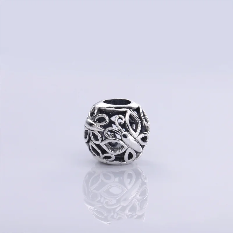 (imagem para) Charm PANDORA de Prata Vazado Borboletas - 790895 - Visualizar 4