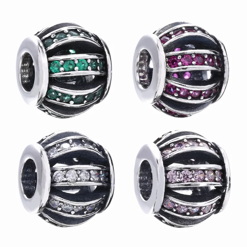 (imagem para) Charm PANDORA de Prata Vazado Pavê - 791115CZ - Visualizar 5