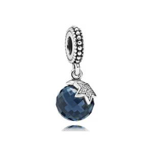 (imagem para) Charm PANDORA Estrela Radiante Azul 