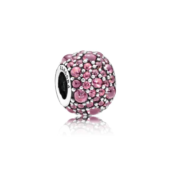 (imagem para) Charm PANDORA Gotas de Orvalho Rosa - 791755HCZ