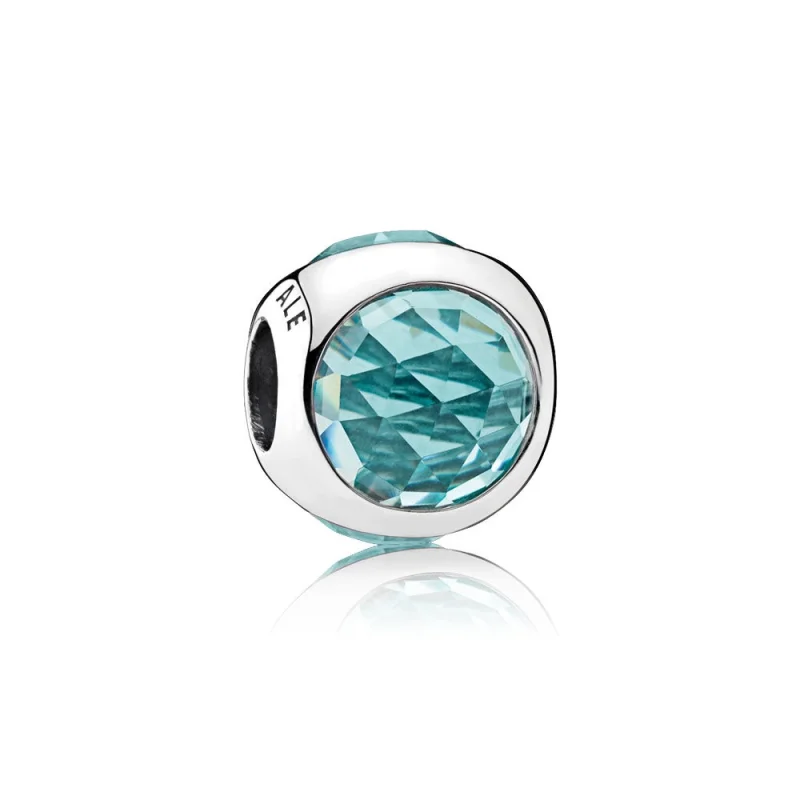 (imagem para) Charm PANDORA Gotas Radiantes Verde Glacial - 792095NIC