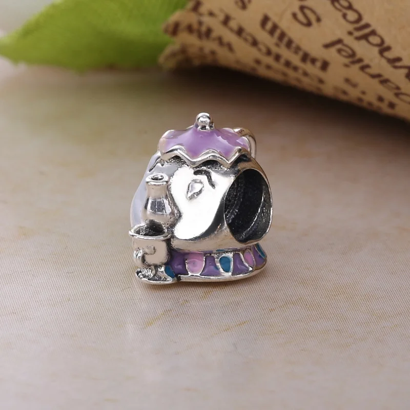 (imagem para) Charm PANDORA Madame Samovar & Zip - 792141ENMX - Visualizar 3